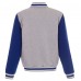 Двусторонняя куртка Los Angeles Rams JH Design Reversible Fleece Full-Snap - Gray/Royal