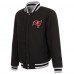 Двусторонняя куртка Tampa Bay Buccaneers JH Design Reversible Fleece Full-Snap - Gray/Black