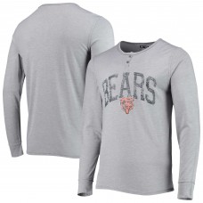 Футболка Chicago Bears Concepts Sport Takeaway Henley Long Sleeve Sleep - Gray