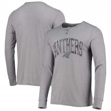 Футболка Carolina Panthers Concepts Sport Takeaway Henley Long Sleeve Sleep - Gray