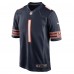 Игровая джерси Justin Fields Chicago Bears Nike Game - Navy