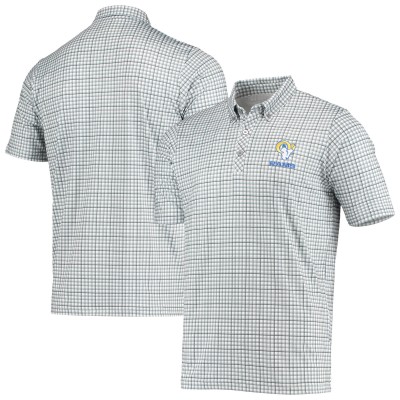 Los Angeles Rams Antigua Deliver Button-Down Polo - Gray/Black