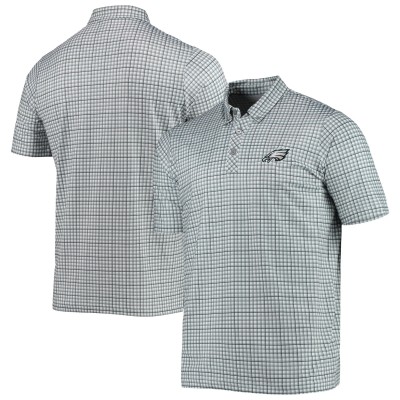 Поло Philadelphia Eagles Antigua Deliver Button-Down - Gray/Black