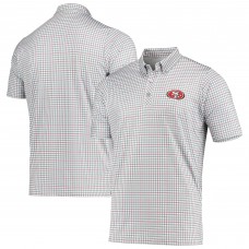 Поло San Francisco 49ers Antigua Deliver Button-Down - Gray/Scarlet