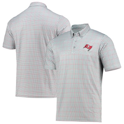 Поло Tampa Bay Buccaneers Antigua Deliver Button-Down - Gray/Red