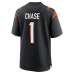 Джерси Cincinnati Bengals Ja'Marr Chase Nike Black Game
