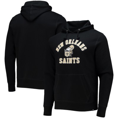 Толстовка New Orleans Saints 47 Black Varsity Arch Throwback