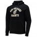 Толстовка New Orleans Saints 47 Black Varsity Arch Throwback