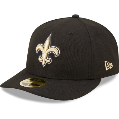 Бейсболка New Orleans Saints New Era Black Omaha Low Profile 59FIFTY