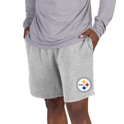 Шорты Pittsburgh Steelers Concepts Sport Recline Terry Jam - Gray