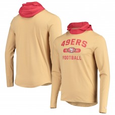 Футболка с длинным рукавом San Francisco 49ers New Era Active Block - Gold/Scarlet