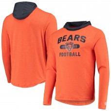 Футболка с капюшоном Chicago Bears New Era Active Block - Orange/Navy