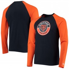 Футболка с длинным рукавом Chicago Bears New Era League - Navy/Orange