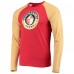 Футболка с длинным рукавом San Francisco 49ers New Era League Raglan Throwback - Scarlet/Gold