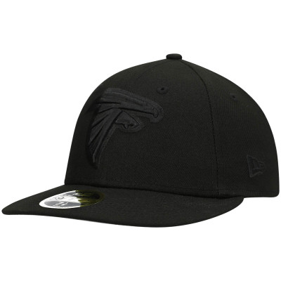 Бейсболка Atlanta Falcons New Era Black Black on Black Low Profile 59FIFTY II