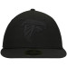 Бейсболка Atlanta Falcons New Era Black Black on Black Low Profile 59FIFTY II