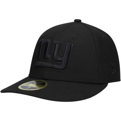Бейсболка New York Giants New Era Black Black on Black Low Profile 59FIFTY II