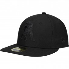 Бейсболка New England Patriots New Era Black Historic Logo Black on Black Low Profile 59FIFTY II