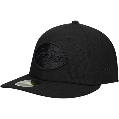 Бейсболка New York Jets New Era Black on Black Low Profile 59FIFTY II - Black
