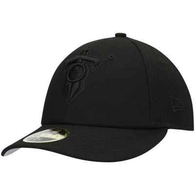 Бейсболка Tennessee Titans New Era Alternate Logo Black on Black Low Profile 59FIFTY II - Black