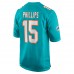 Игровая джерси Jaelan Phillips Miami Dolphins Nike - Aqua