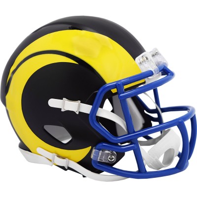 Los Angeles Rams Riddell Flat Black Alternate Speed Mini Football Helmet