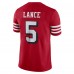 Игровая джерси Trey Lance San Francisco 49ers Nike Alternate Vapor Limited - Scarlet