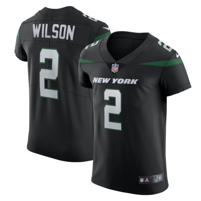 Игровая джерси Zach Wilson New York Jets Nike Vapor - Stealth Black