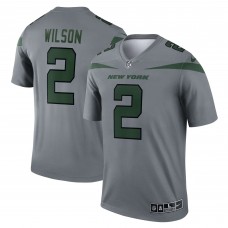 Игровая джерси Zach Wilson New York Jets Nike Inverted Legend - Gray