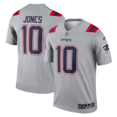 Игровая джерси Mac Jones New England Patriots Nike Inverted Legend - Gray