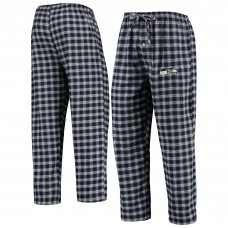 Mens College Navy/Gray Seattle Seahawks Courtyard Flannel Pants