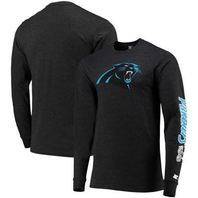 Футболка с длинным рукавом Carolina Panthers Starter Halftime - Heathered Black