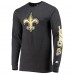 Футболка с длинным рукавом New Orleans Saints Starter Halftime - Heathered Charcoal