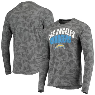 Футболка с длинным рукавом Los Angeles Chargers MSX by Michael Strahan Camo Performance - Black