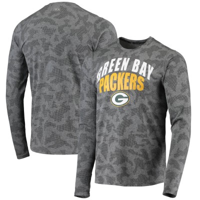 Футболка с длинным рукавом Green Bay Packers MSX by Michael Strahan Camo Performance - Black