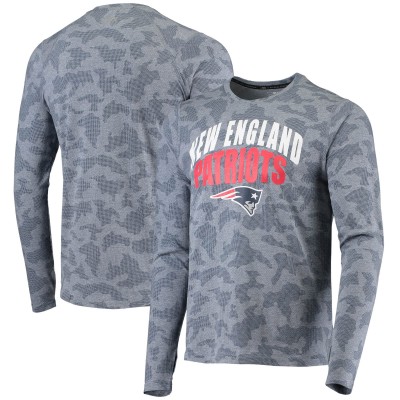 Футболка с длинным рукавом New England Patriots MSX by Michael Strahan Camo Performance - Navy