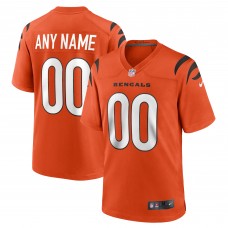 Именная игровая джерси Cincinnati Bengals Nike Alternate Game Custom - Orange