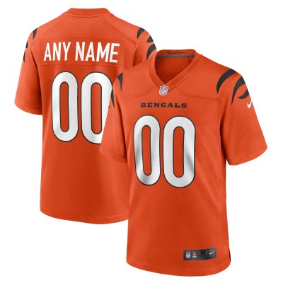 Именная игровая джерси Cincinnati Bengals Nike Alternate Game Custom - Orange