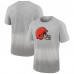 Футболка Cleveland Browns Team Ombre - Heathered Gray/Gray