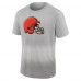 Футболка Cleveland Browns Team Ombre - Heathered Gray/Gray