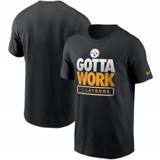 Футболка Pittsburgh Steelers Nike 2021 NFL Training Camp Gotta Work - Black