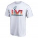Футболка Super Bowl LVI High Logo - White - оригинальная атрибутика СуперБоул НФЛ