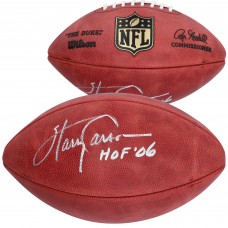 Autographed New York Giants Harry Carson Fanatics Authentic Wilson Duke Pro Football with HOF 06 Inscription
