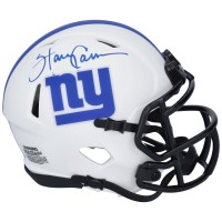 Autographed New York Giants Harry Carson Fanatics Authentic Riddell Lunar Eclipse Alternate Speed Mini Helmet