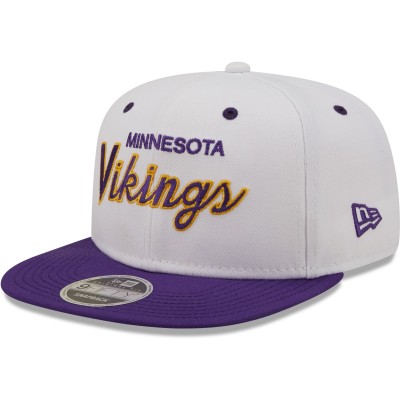 Бейсболка Minnesota Vikings New Era White/Purple Sparky Original 9FIFTY Snapback