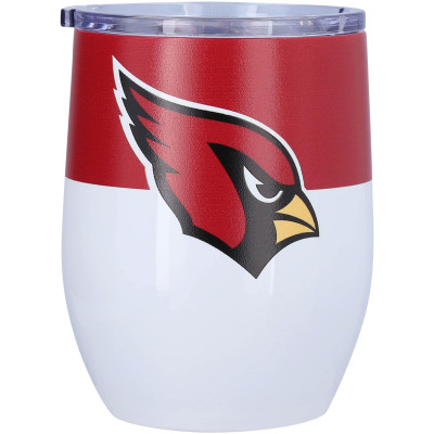 Термос Arizona Cardinals 16oz. Logo Colorblock Stainless Steel Curved