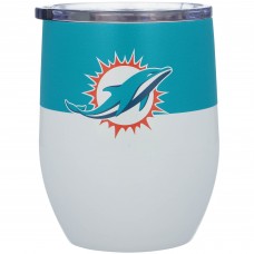 Бокал Miami Dolphins 16oz. Colorblock Stainless Steel Curved