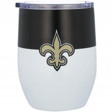New Orleans Saints 16oz. Colorblock Stainless Steel Curved Tumbler