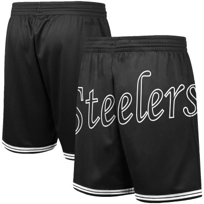 Шорты Pittsburgh Steelers Mitchell & Ness Big Face 3.0 Fashion - Black