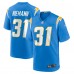 Игровая джерси Nick Niemann Los Angeles Chargers Nike Game Player - Powder Blue